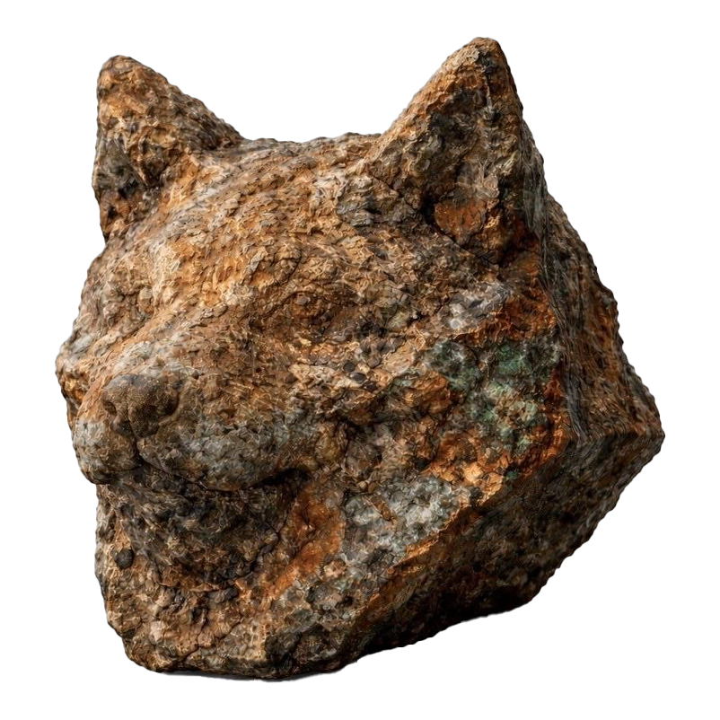 Copper ore shaped like a dog